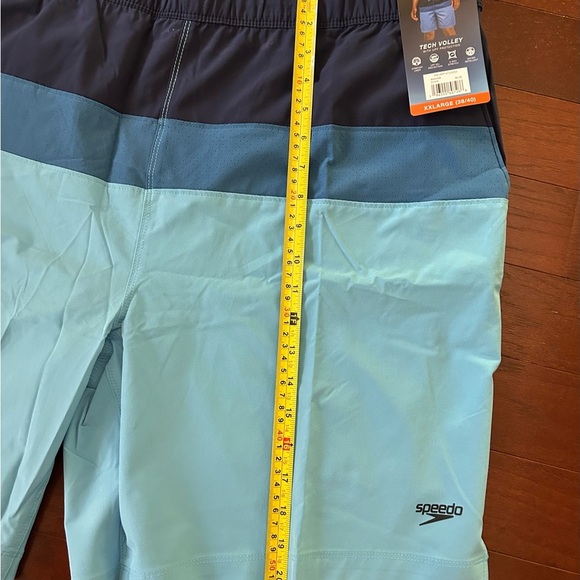 NWT Speedo Men's Tech Volley UPF50+
Swim Shorts trunks Size 2XL Blue Blocks - Picture 4 of 11